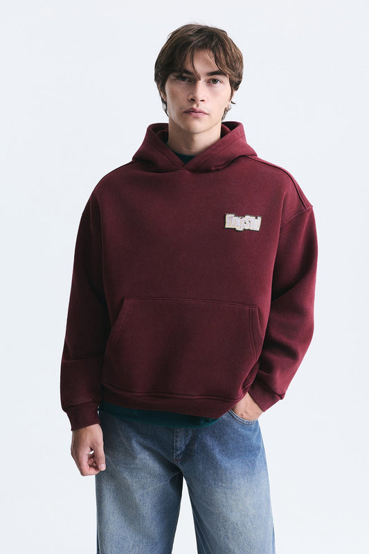 Oversize Sırt Baskılı Sweatshirt