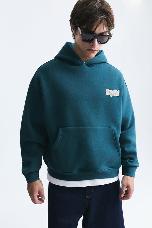 Oversize Sırt Baskılı Sweatshirt