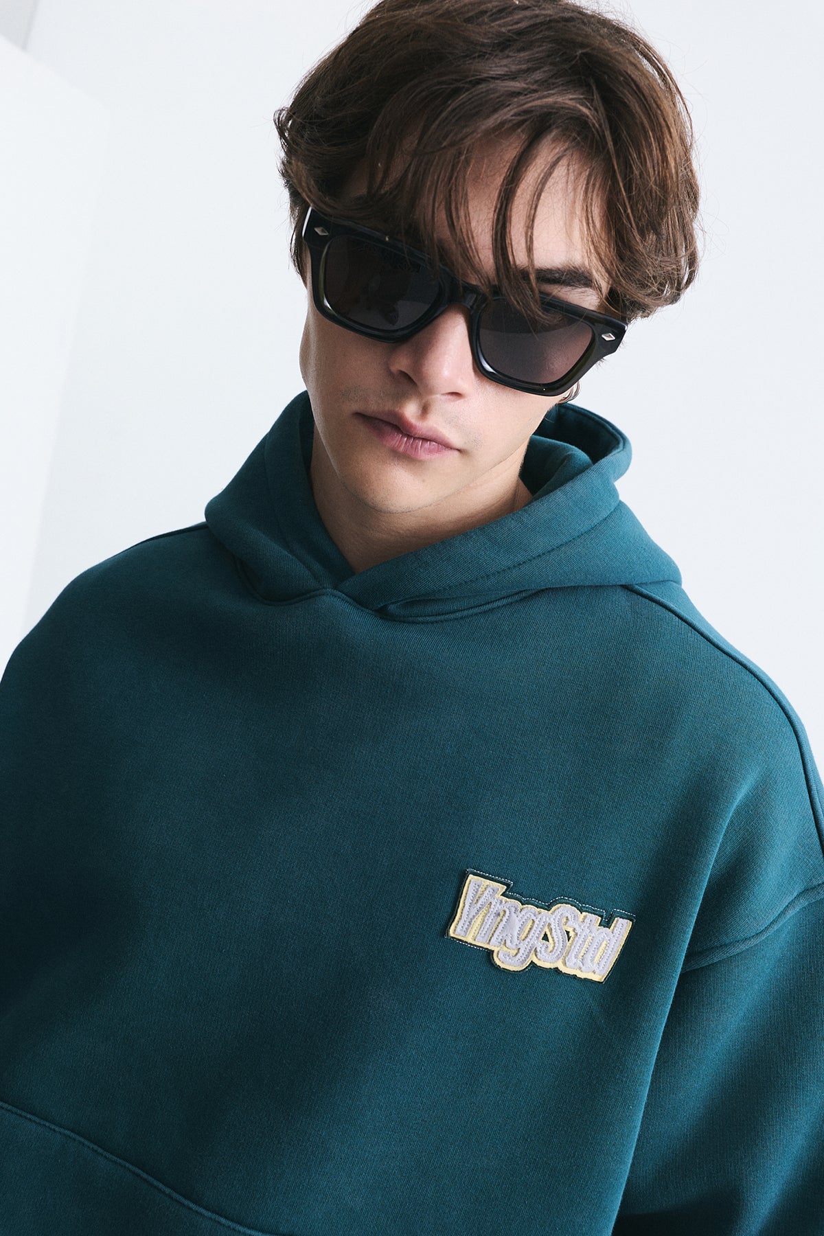 Oversize Sırt Baskılı Sweatshirt