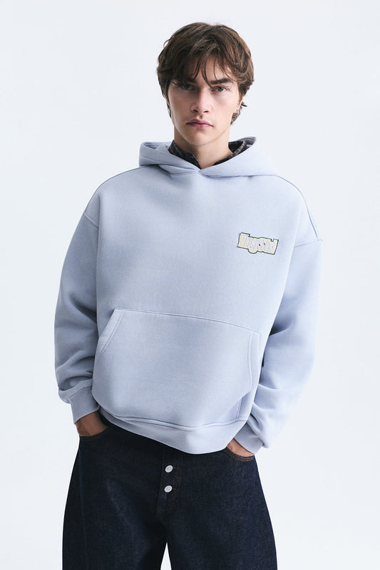 Oversize Sırt Baskılı Sweatshirt