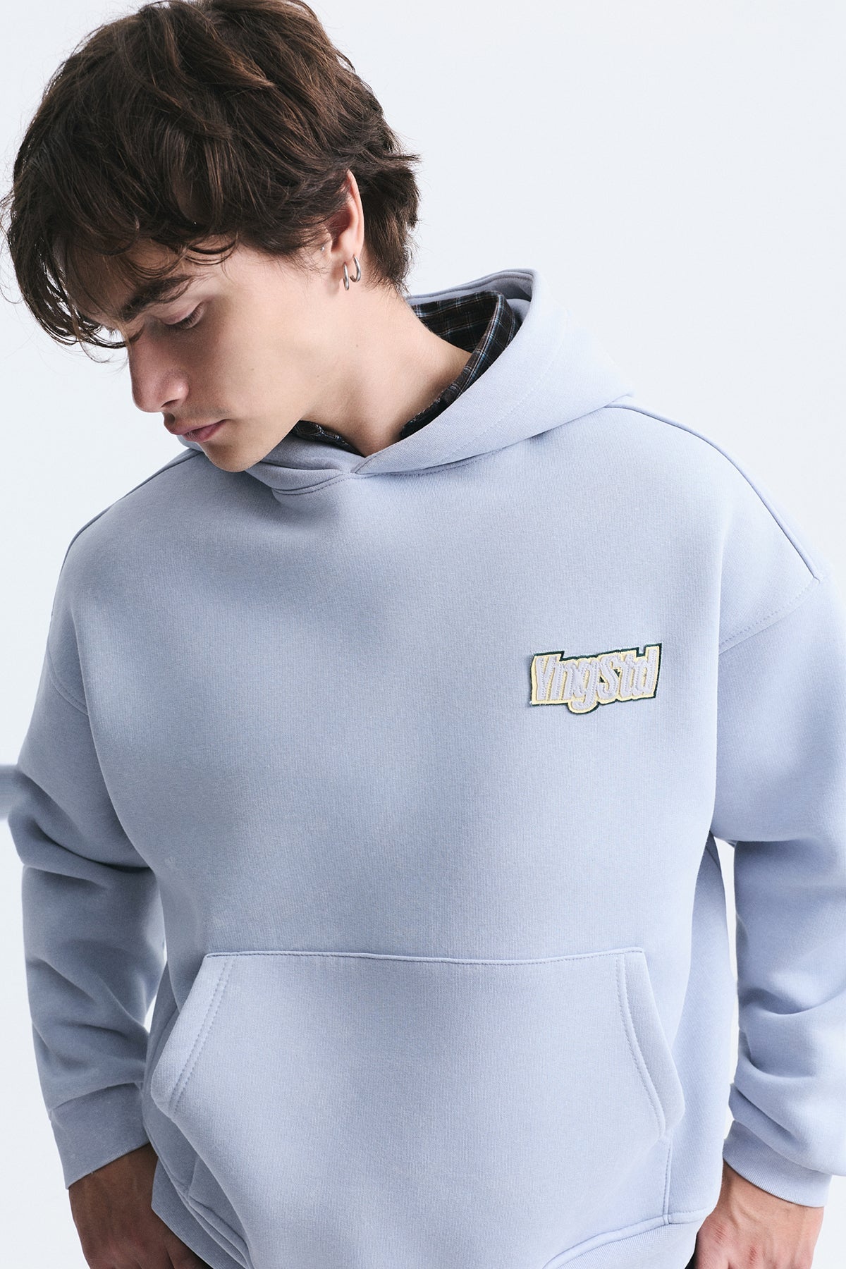 Oversize Sırt Baskılı Sweatshirt
