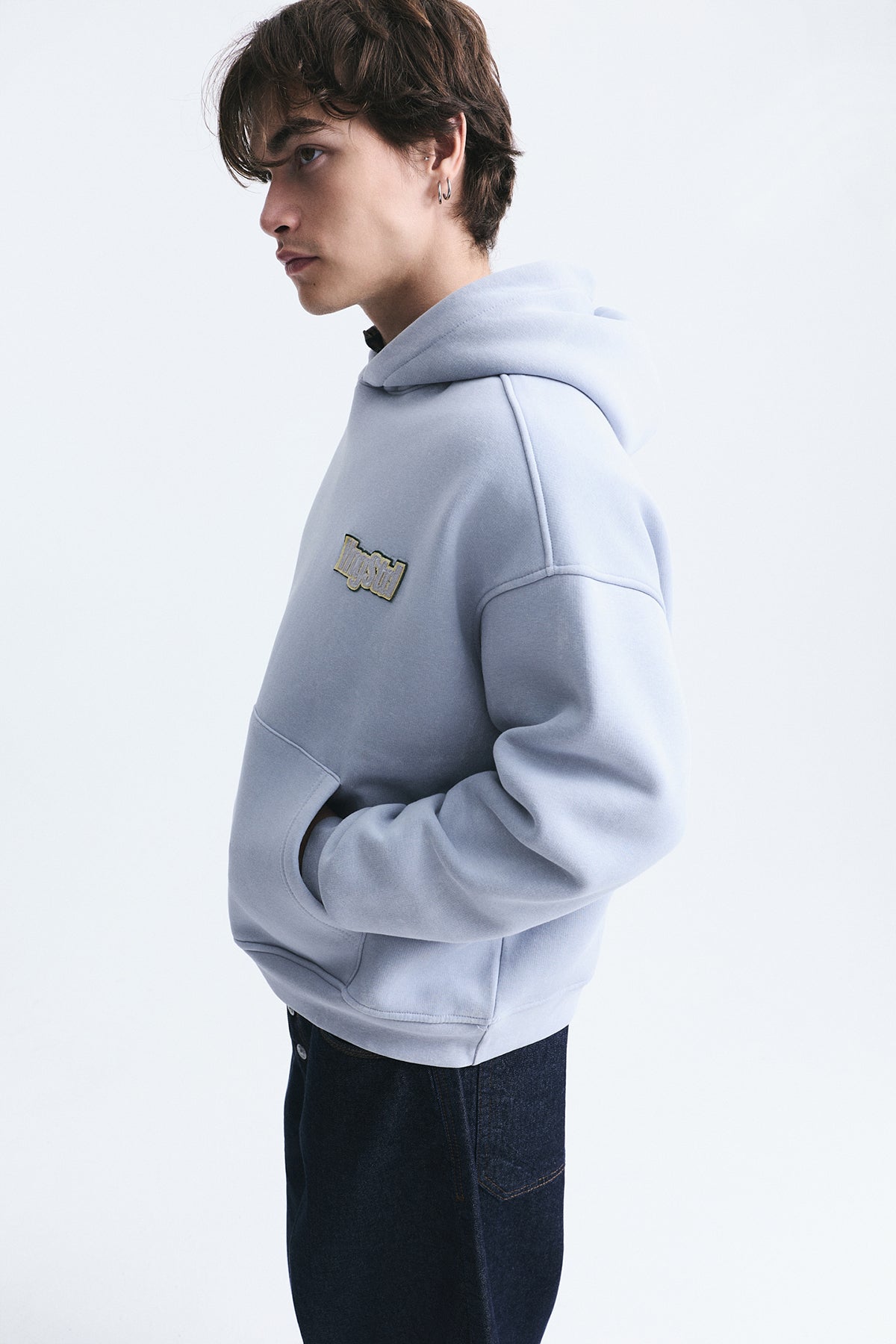Oversize Sırt Baskılı Sweatshirt