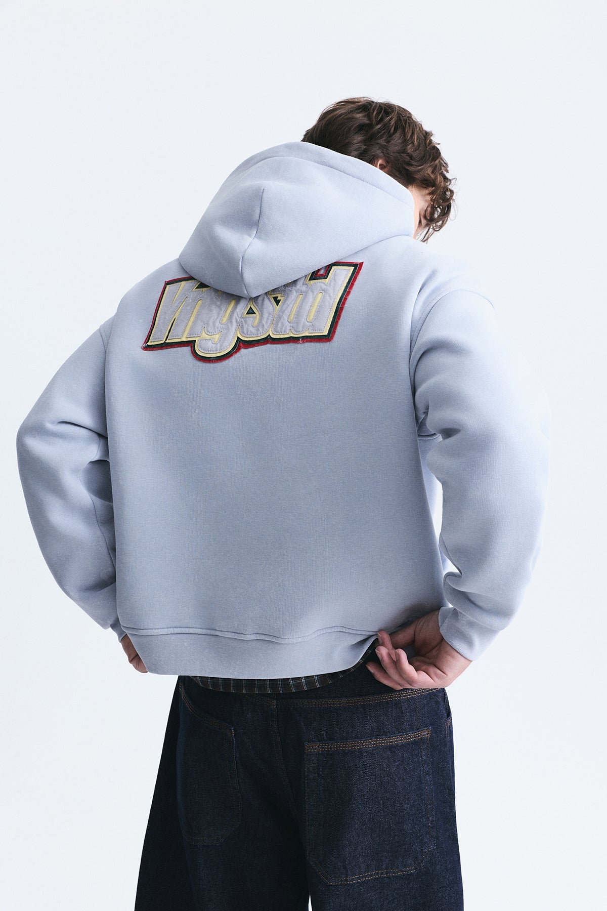 Oversize Sırt Baskılı Sweatshirt