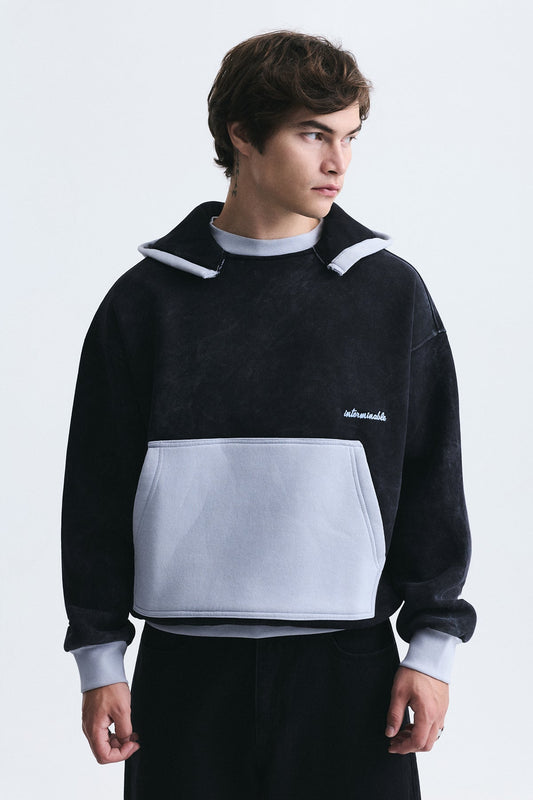 Blok Renkli Oversize Sweatshirt
