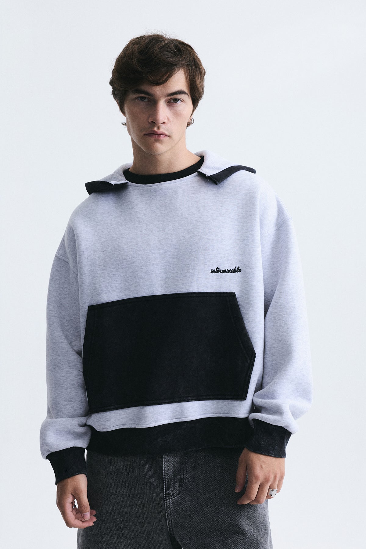 Blok Renkli Oversize Sweatshirt