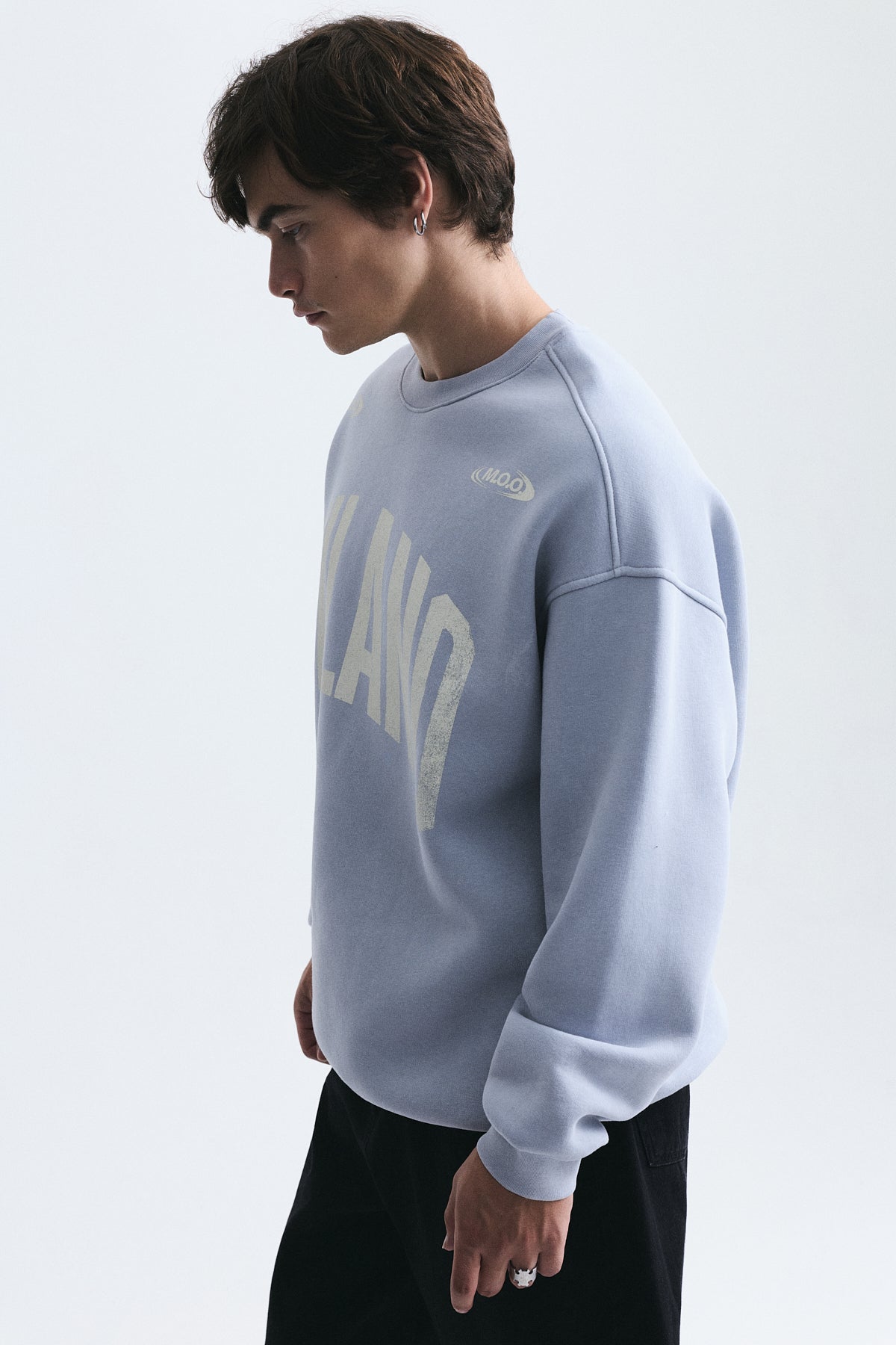 Milano Baskılı Oversize Sweatshirt