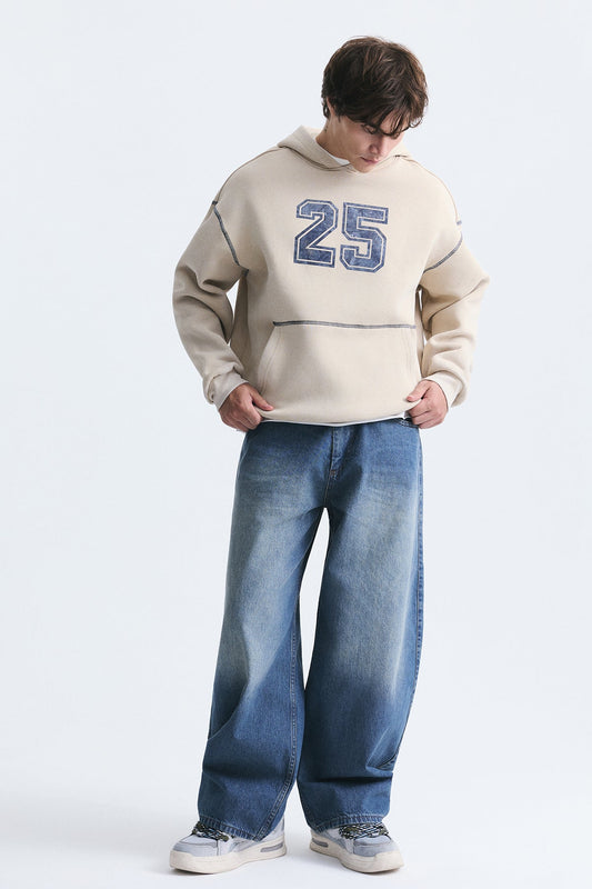 Baskılı Oversize Sweatshirt