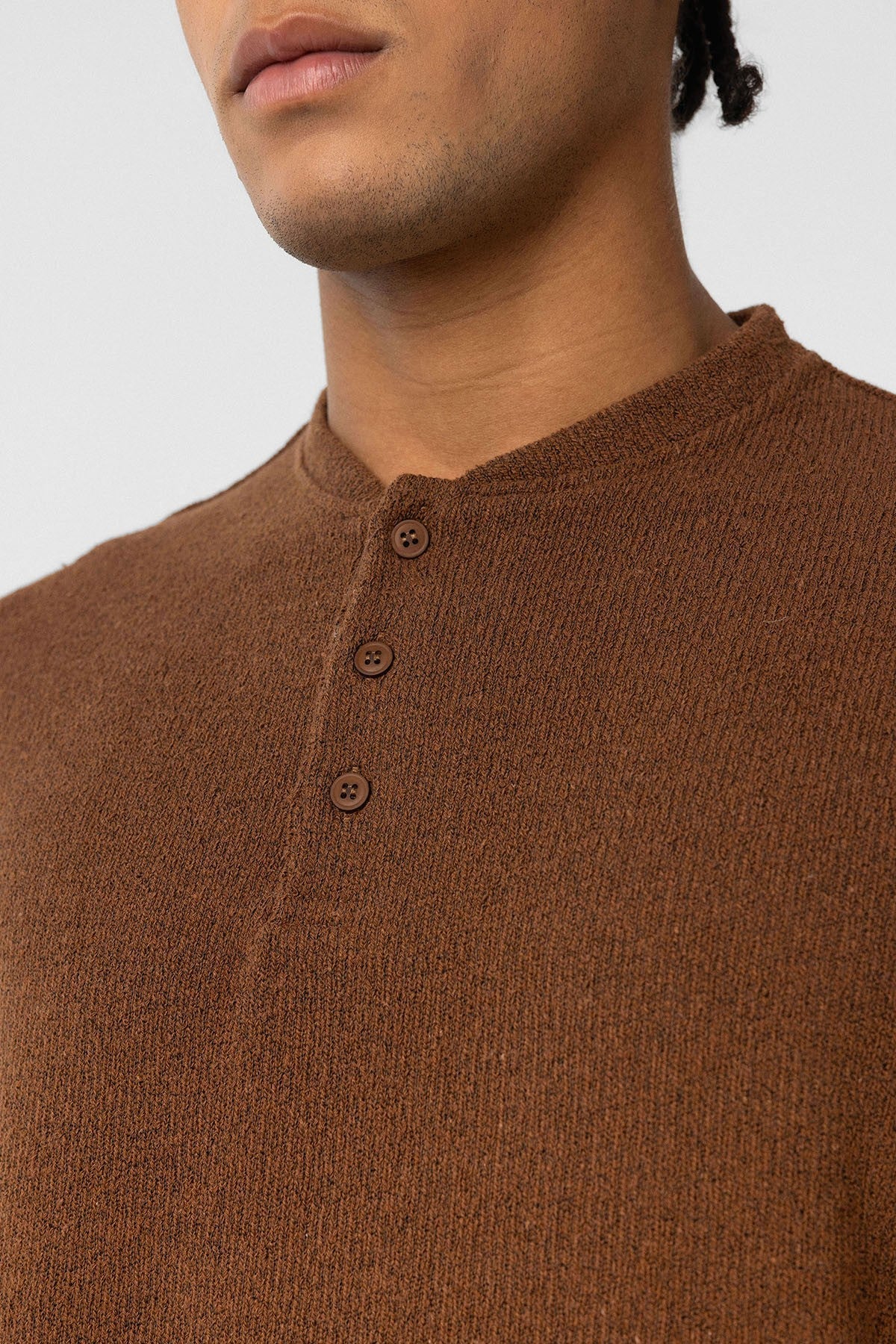 Basic Oversize Düğme Yaka Tişört