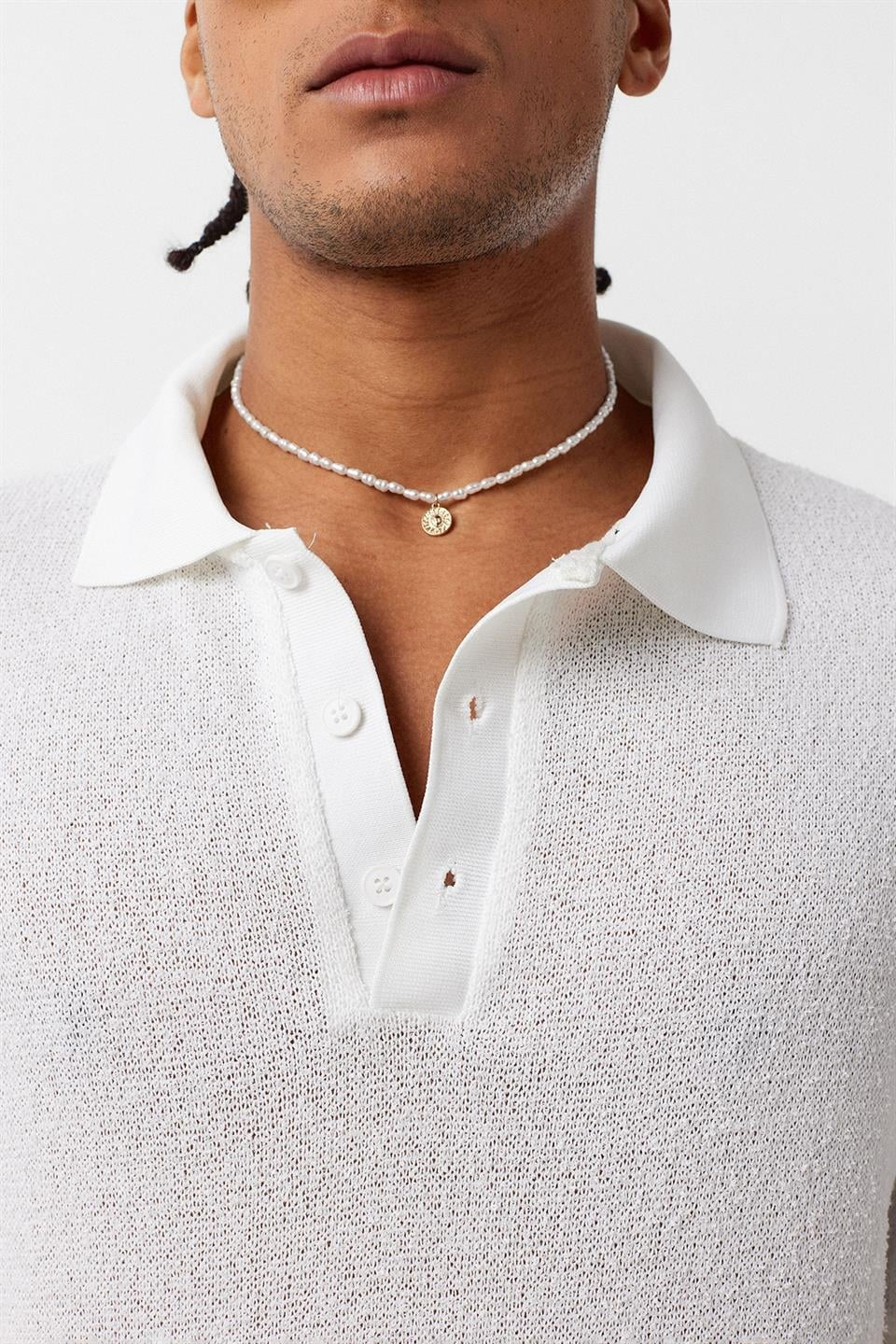 Polo Yaka Triko Oversize Tişört