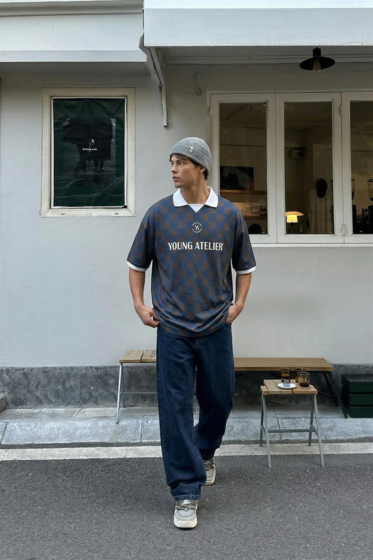 Oversize Polo Yaka Forma Tişört