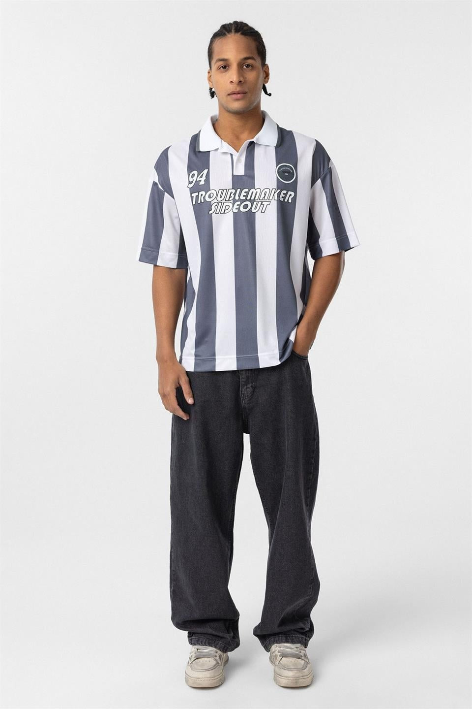 Oversize Polo Yaka Forma Tişört