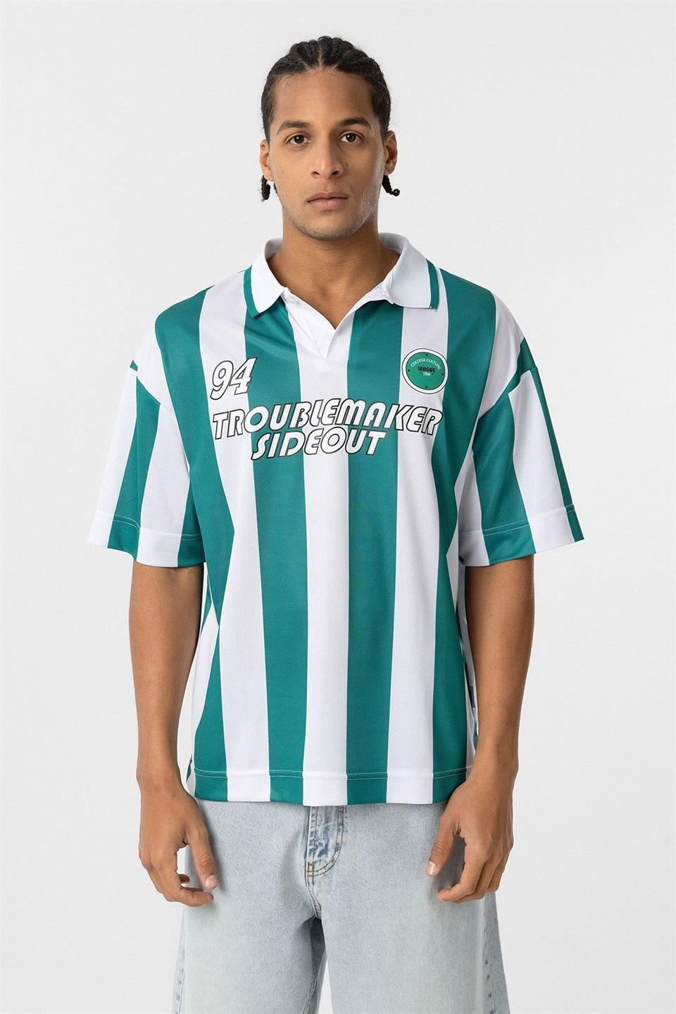 Oversize Polo Yaka Forma Tişört