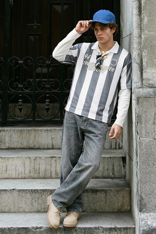 Oversize Polo Yaka Forma Tişört