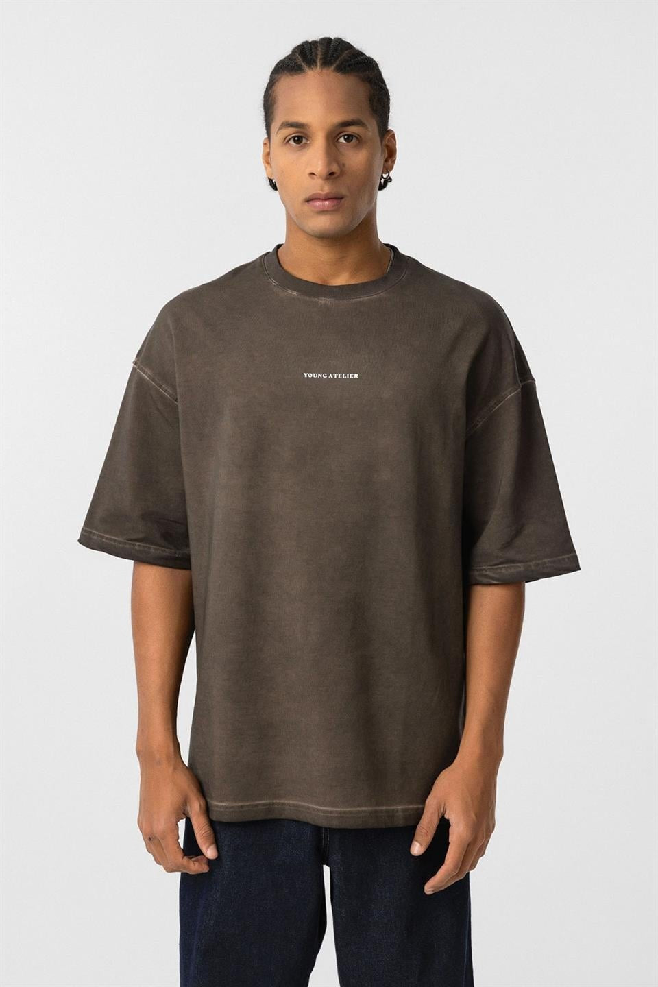 Yıkamalı Oversize Tişört