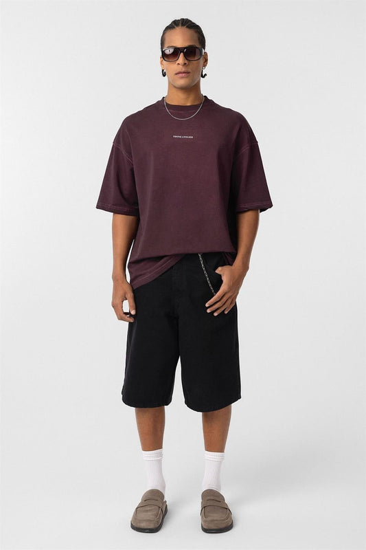 Yıkamalı Oversize Tişört