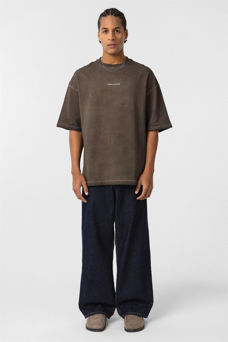 Yıkamalı Oversize Tişört