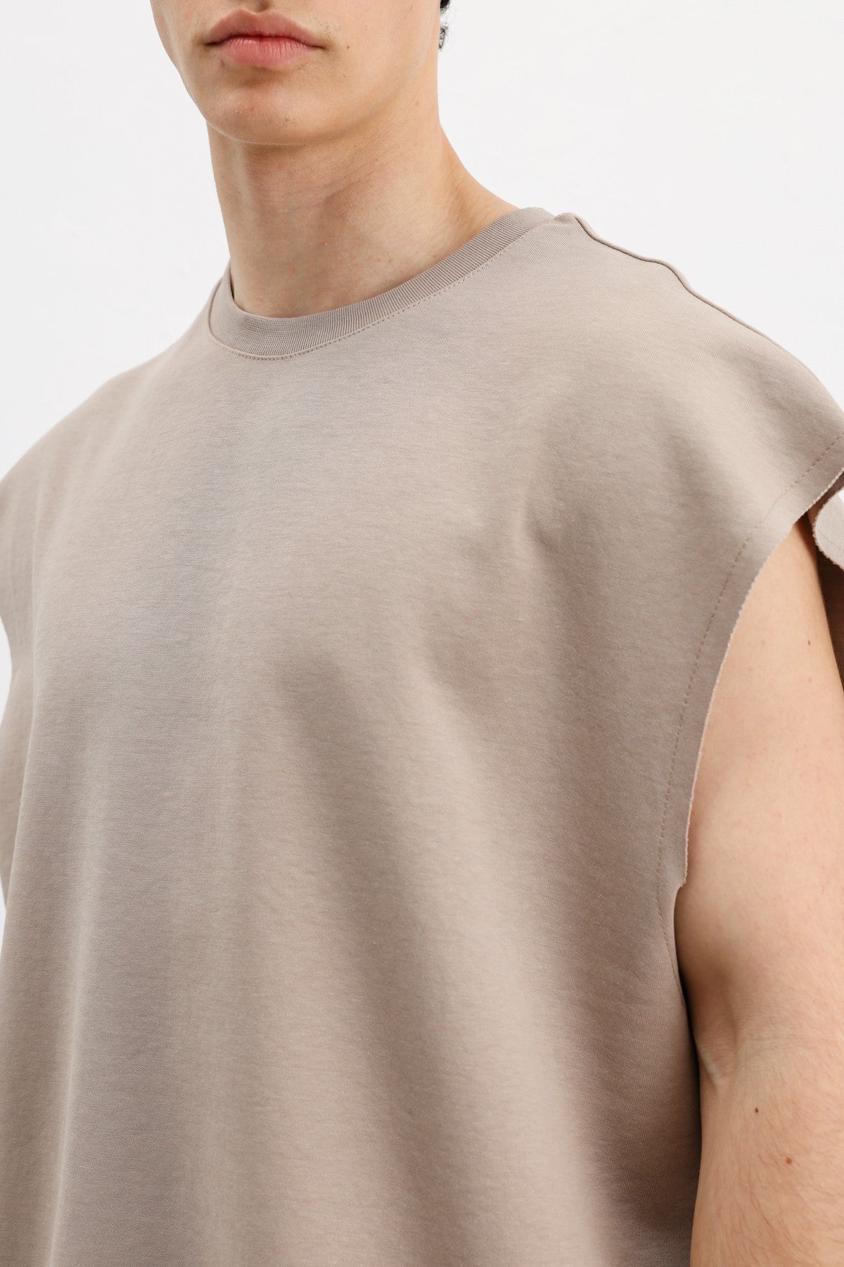 Oversize Kolsuz Basic Tişört