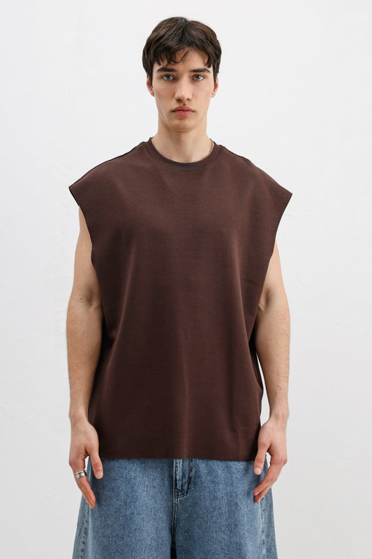 Oversize Kolsuz Basic Tişört