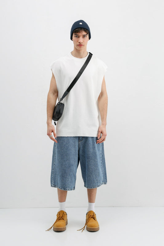 Oversize Kolsuz Basic Tişört