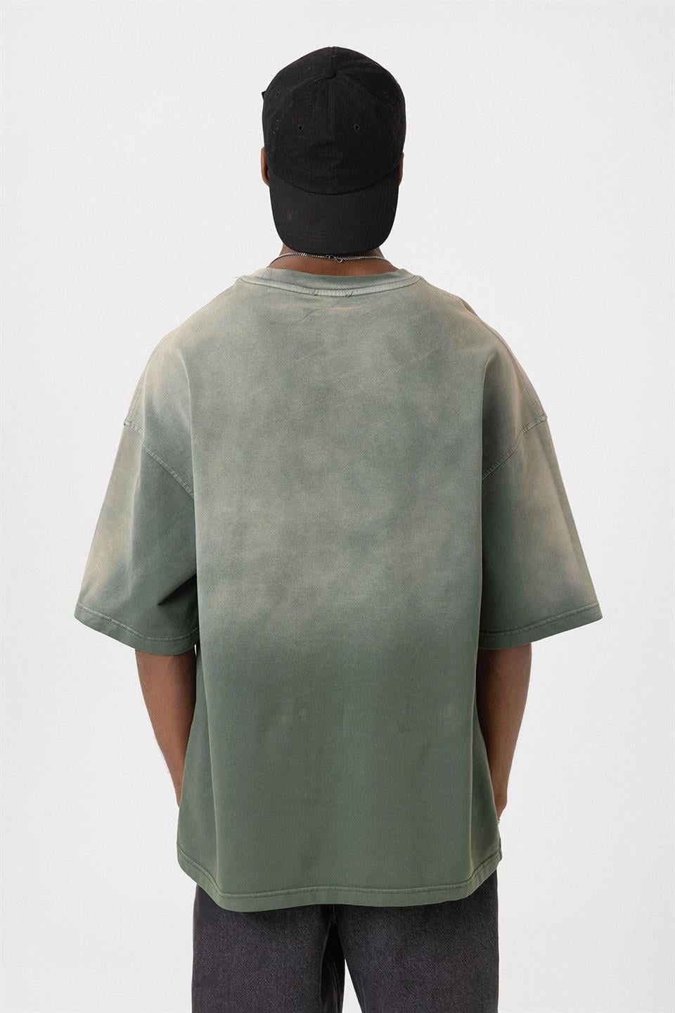 Yıkamalı Oversize Tişört