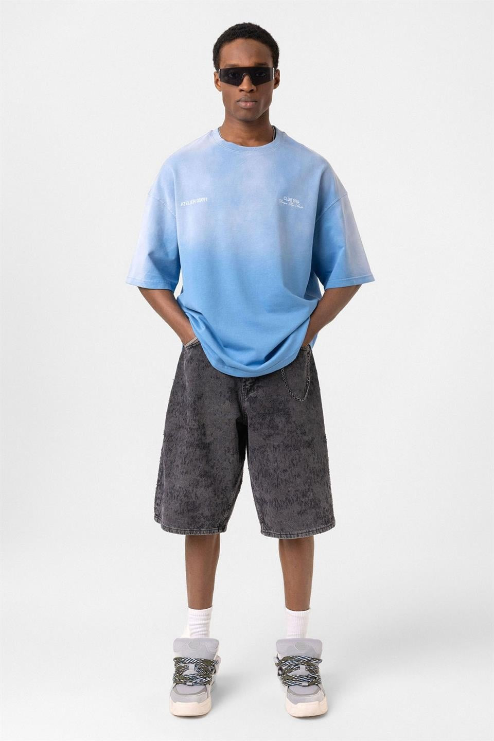 Yıkamalı Oversize Tişört