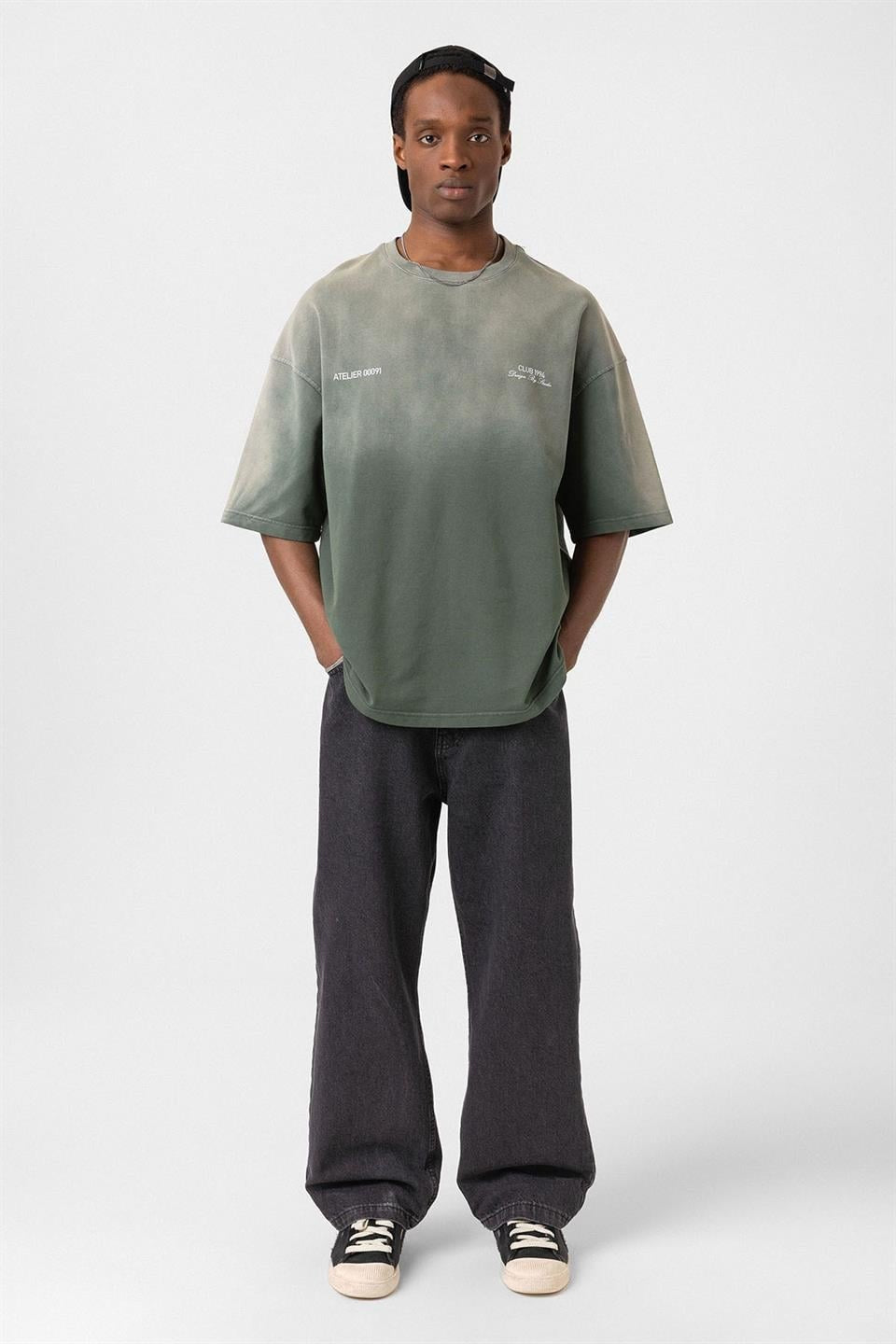 Yıkamalı Oversize Tişört