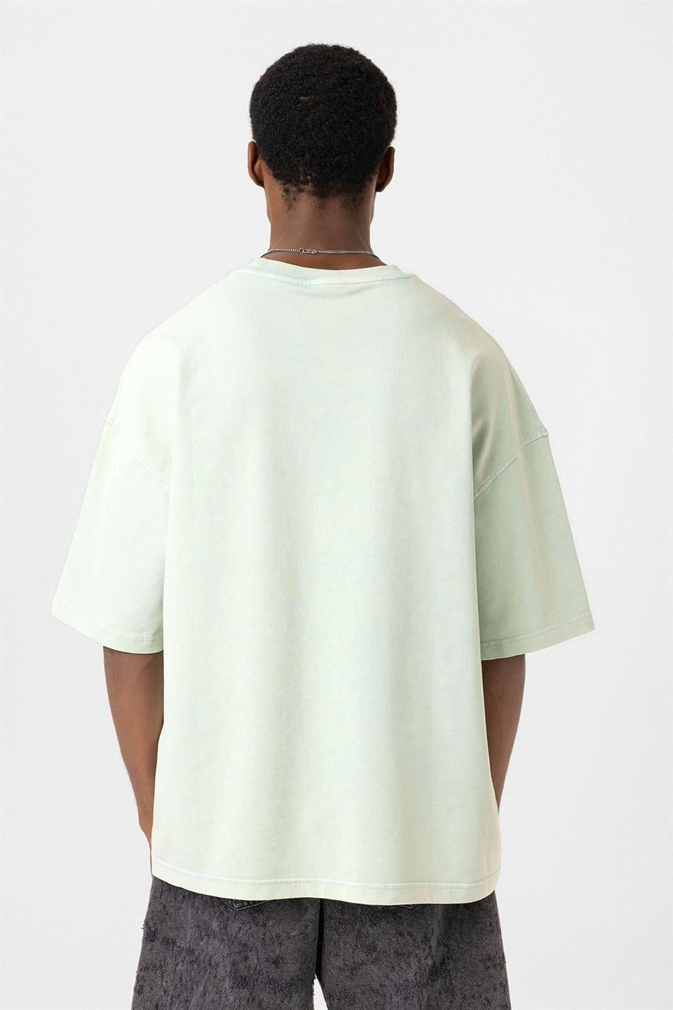 Yıkamalı Oversize Tişört