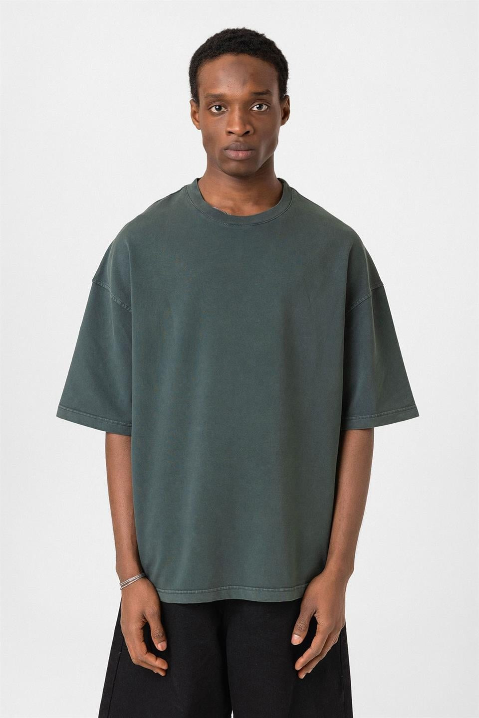 Yıkamalı Oversize Tişört