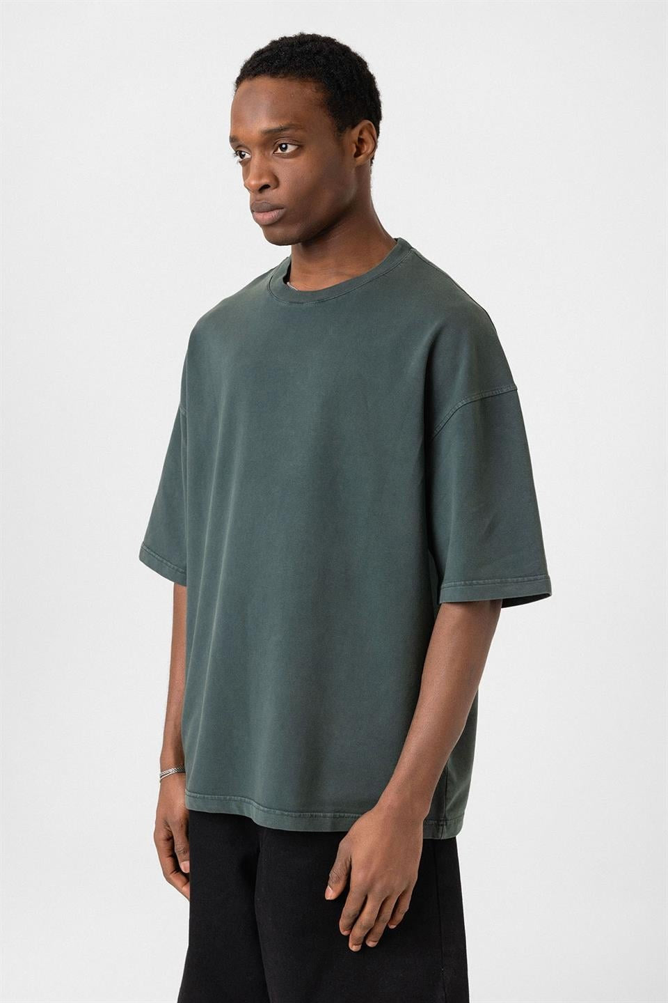 Yıkamalı Oversize Tişört