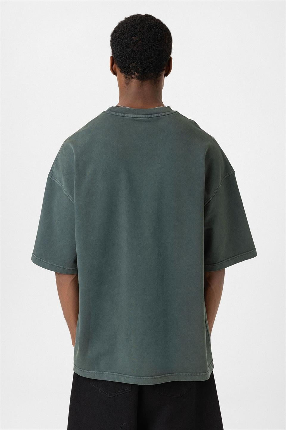 Yıkamalı Oversize Tişört