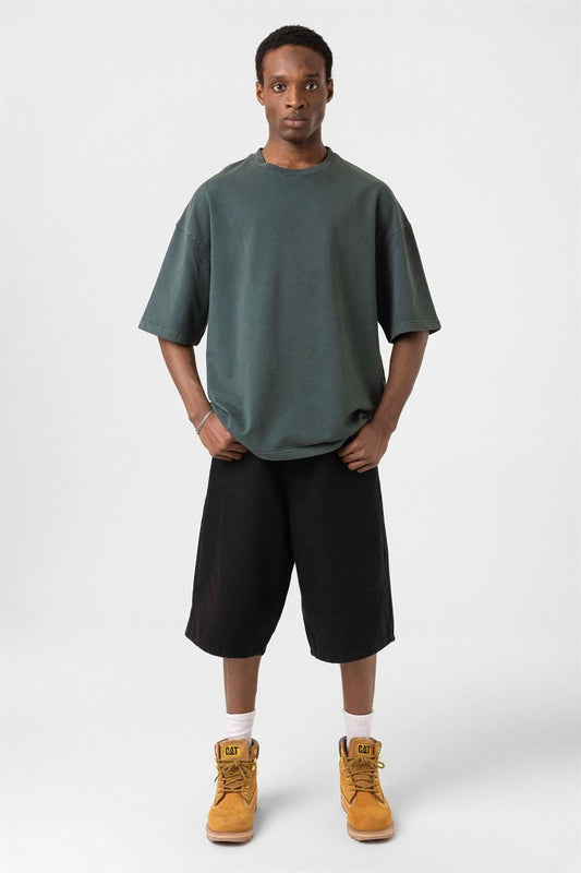 Yıkamalı Oversize Tişört
