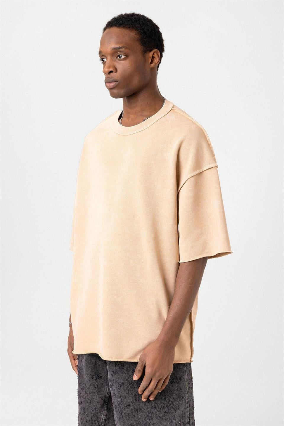 Yıkamalı Oversize Tişört