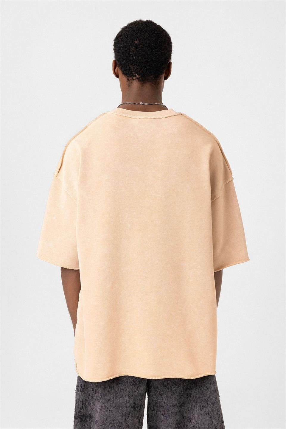 Yıkamalı Oversize Tişört