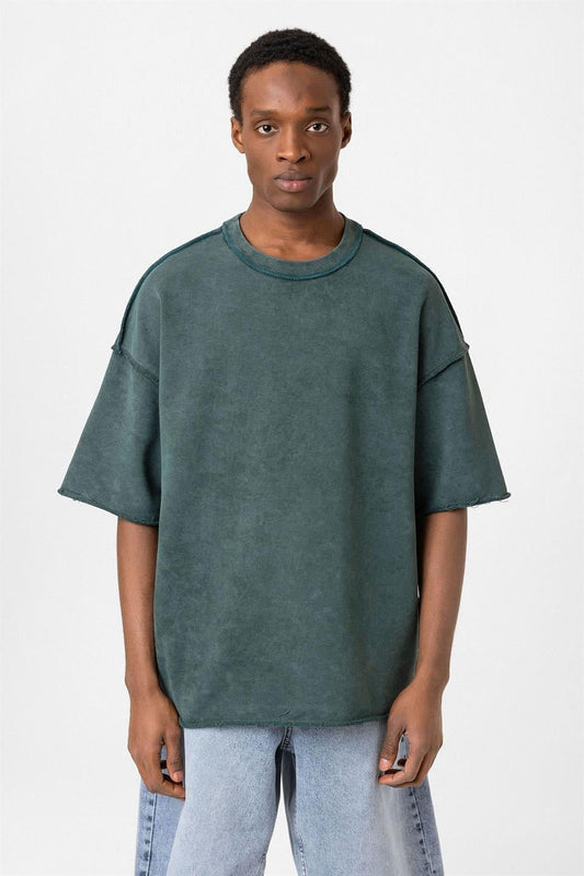 Yıkamalı Oversize Tişört