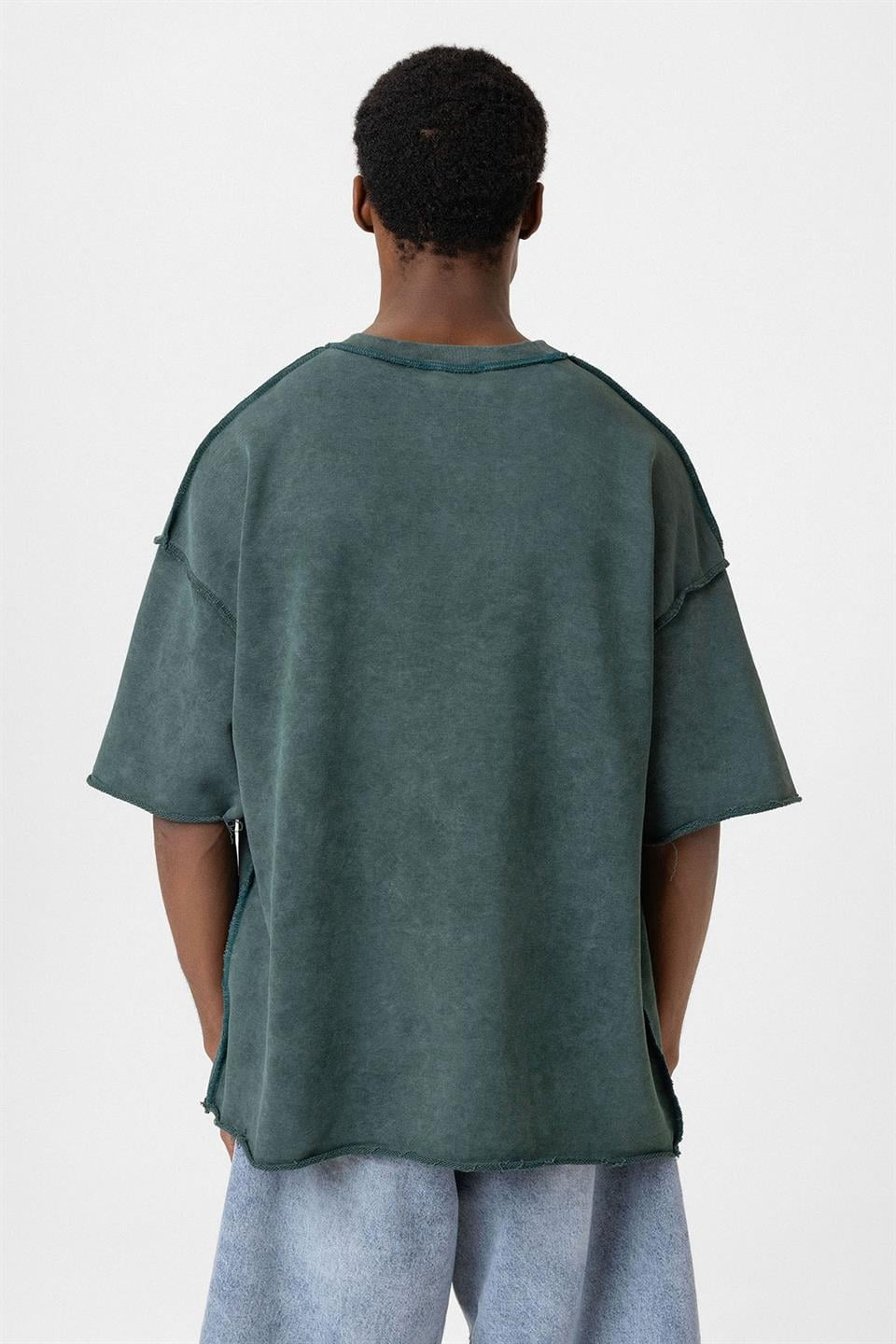 Yıkamalı Oversize Tişört