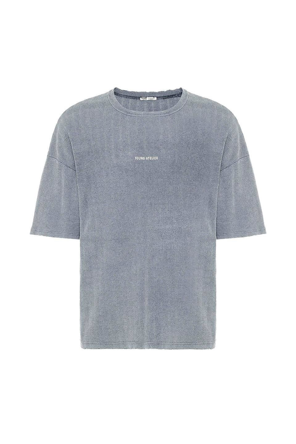 Yıkamalı Triko Oversize Tişört