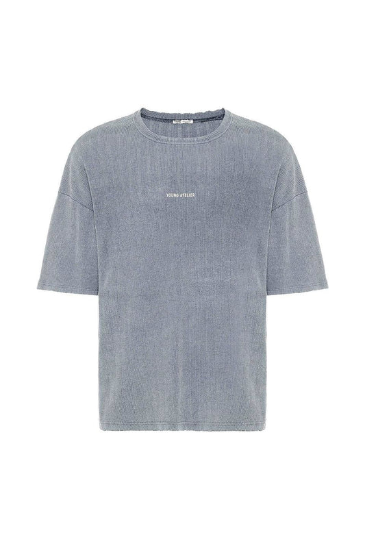 Yıkamalı Triko Oversize Tişört