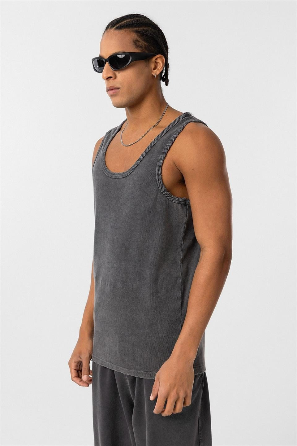 Yıkamalı Tank Top Kaşkorse Atlet