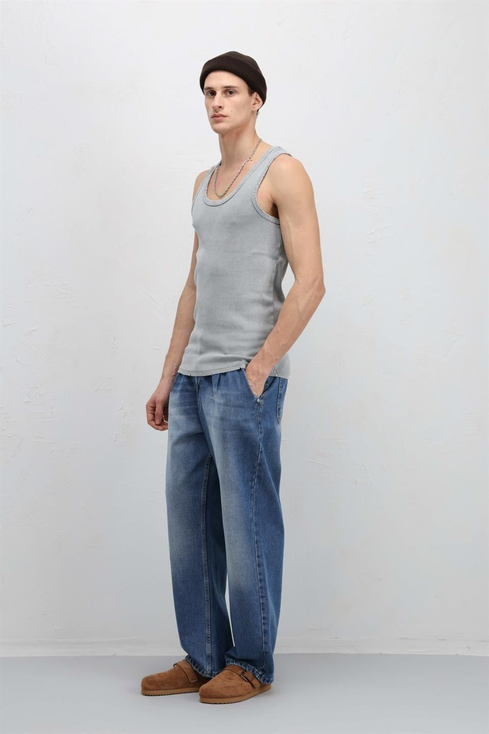 Yıkamalı Tank Top Kaşkorse Atlet