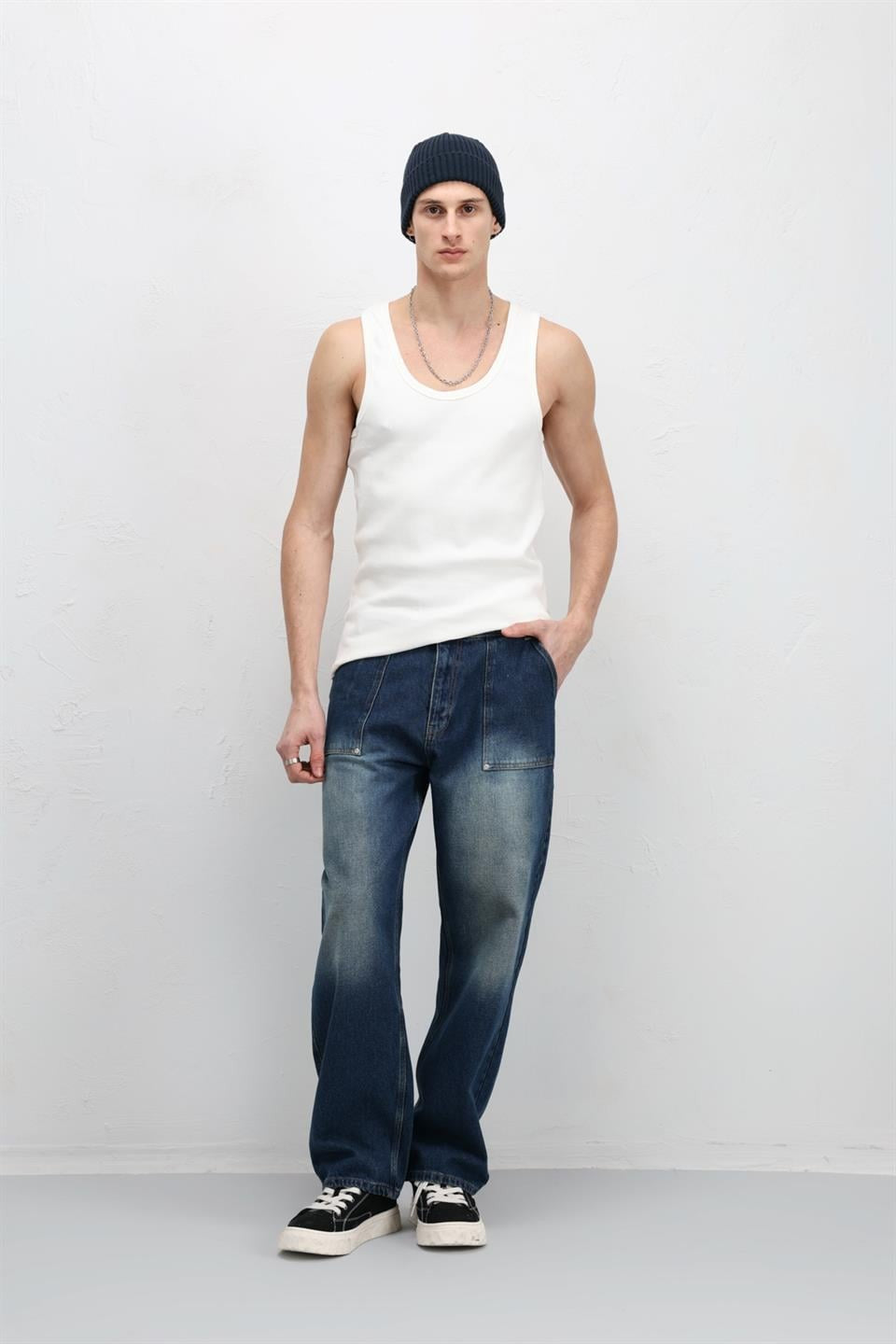 Yıkamalı Tank Top Kaşkorse Atlet