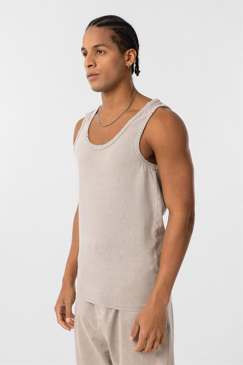 Yıkamalı Tank Top Kaşkorse Atlet