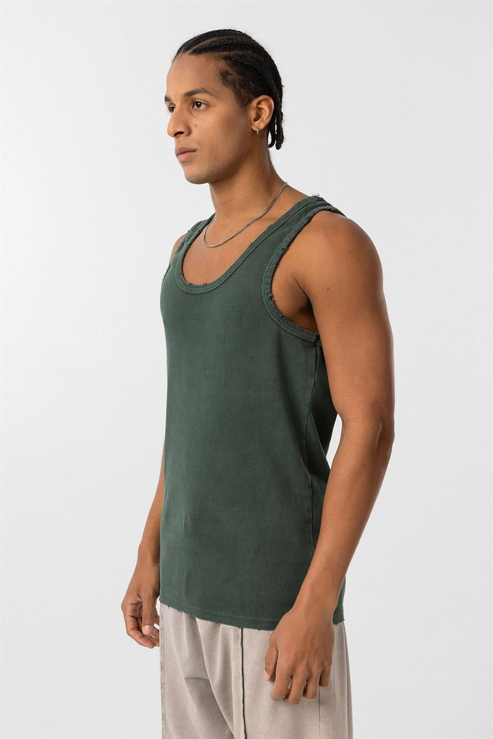 Yıkamalı Tank Top Kaşkorse Atlet