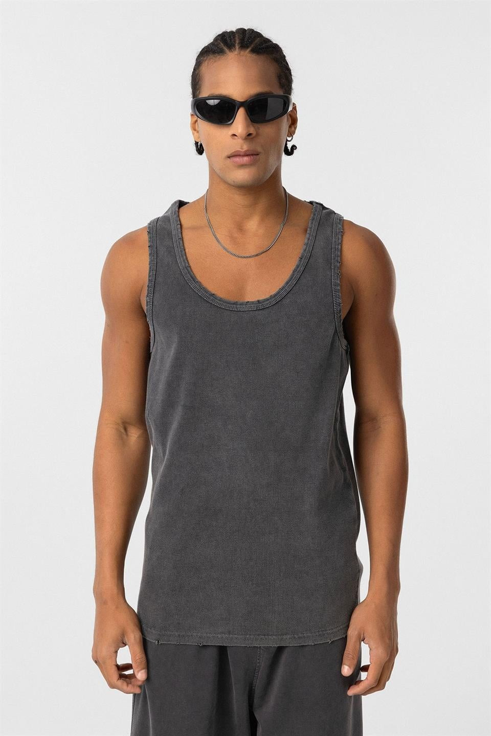Yıkamalı Tank Top Kaşkorse Atlet