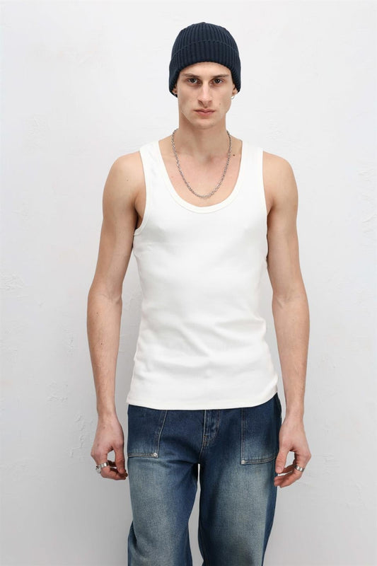 Yıkamalı Tank Top Kaşkorse Atlet