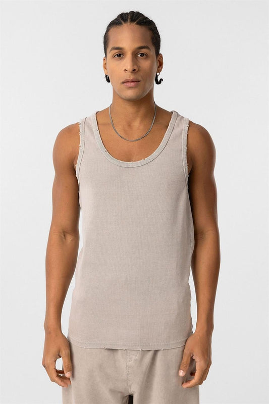 Yıkamalı Tank Top Kaşkorse Atlet