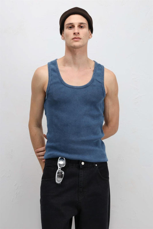 Yıkamalı Tank Top Kaşkorse Atlet