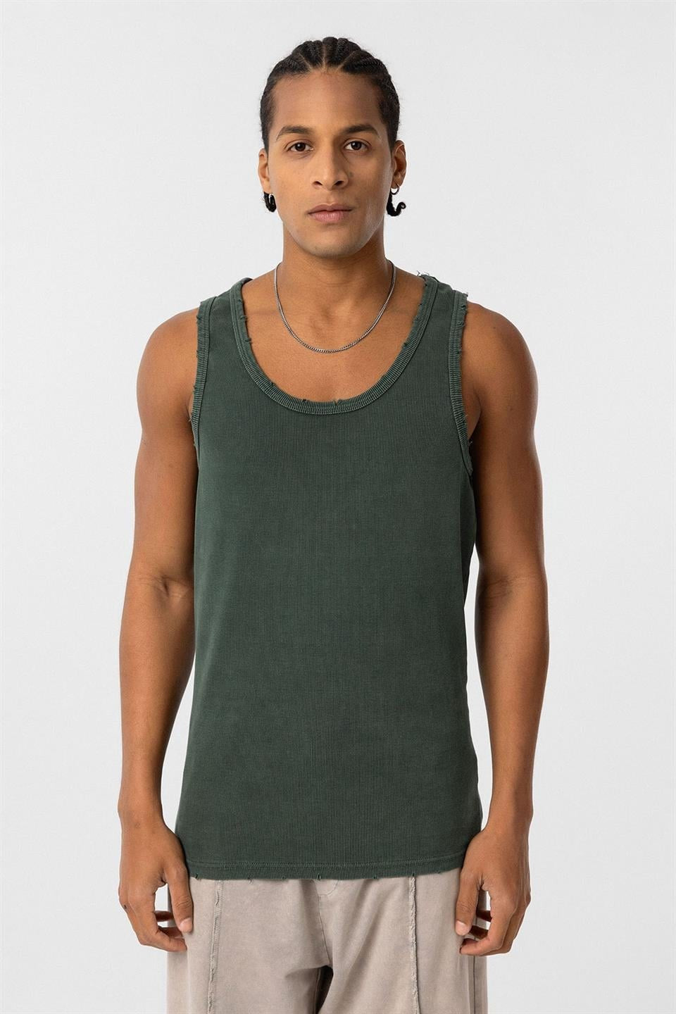 Yıkamalı Tank Top Kaşkorse Atlet
