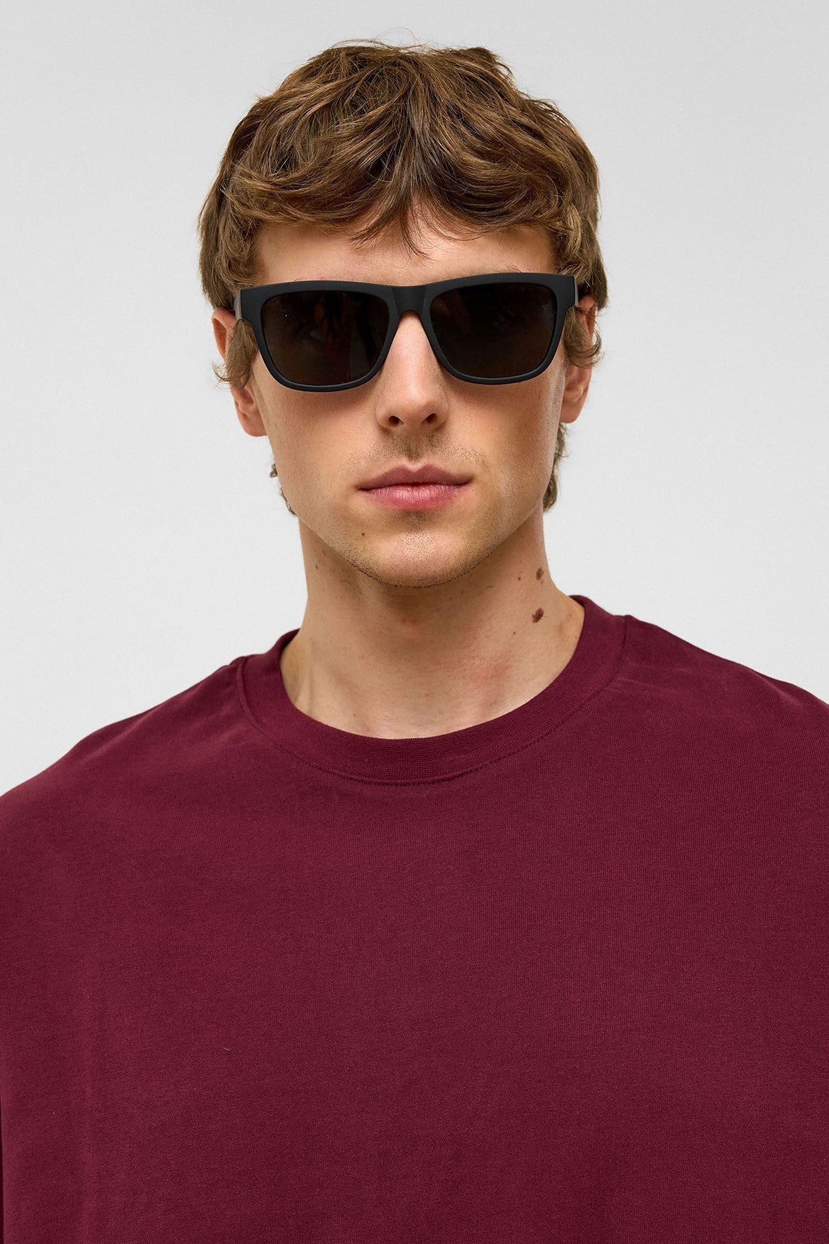 Basic Oversize Bisiklet Yaka Tişört