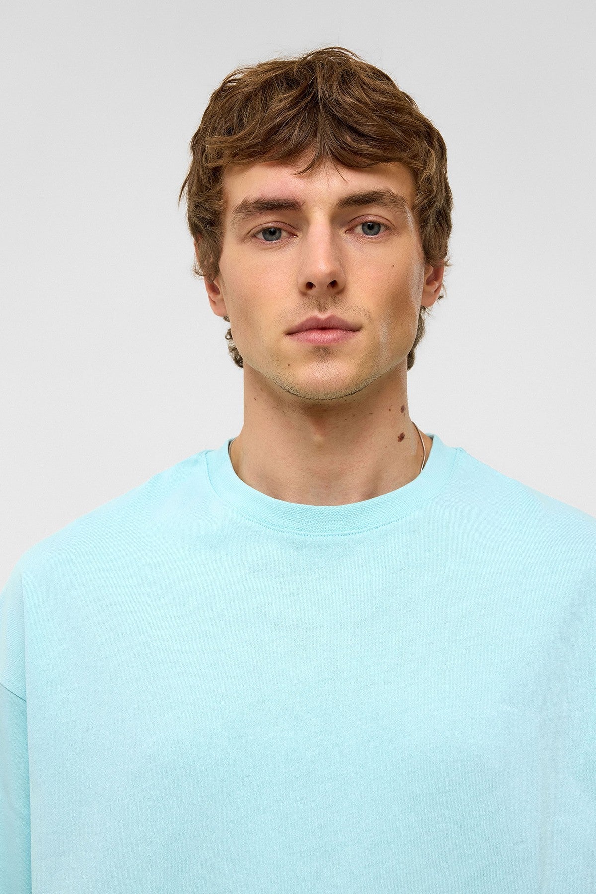 Basic Oversize Bisiklet Yaka Tişört