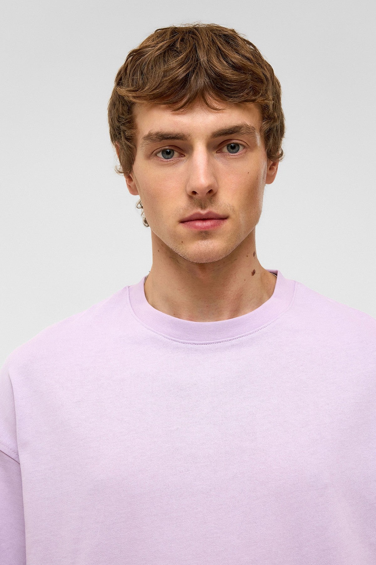 Basic Oversize Bisiklet Yaka Tişört